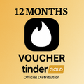 TINDER GOLD 12 MONTHS CODE 24/7 VOUCHER
