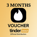 TINDER GOLD 3 MONTHS CODE 24/7 VOUCHER