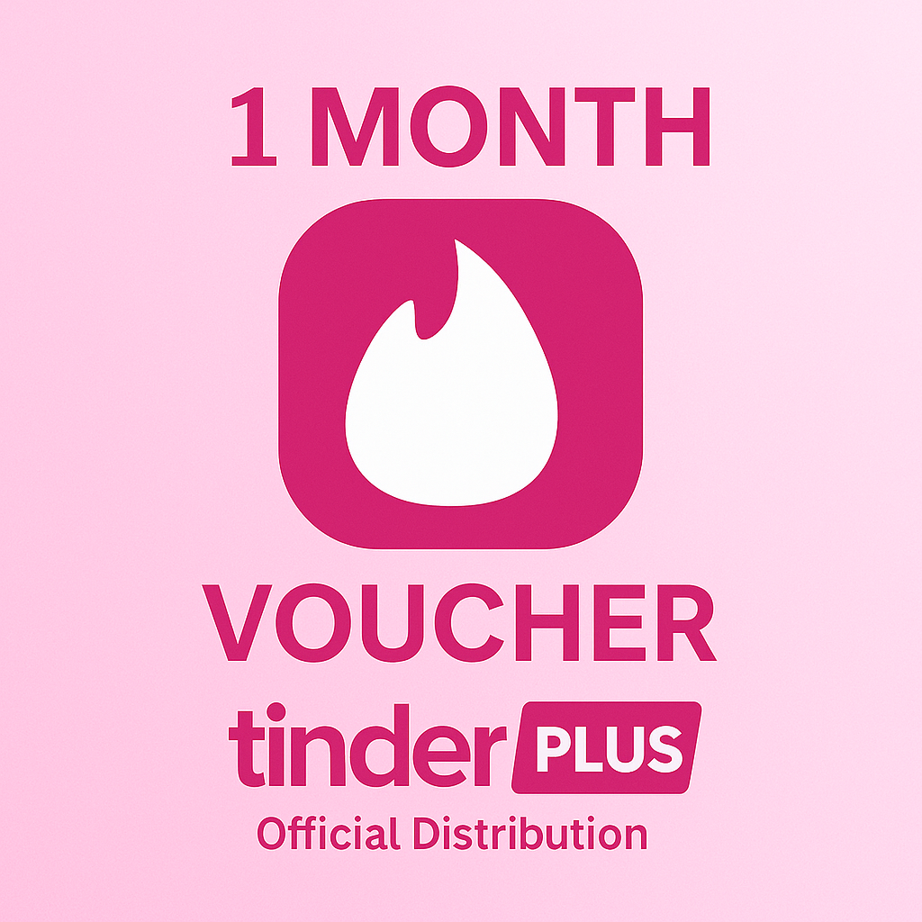 TINDER PLUS 1 MONTH CODE 24/7 VOUCHER